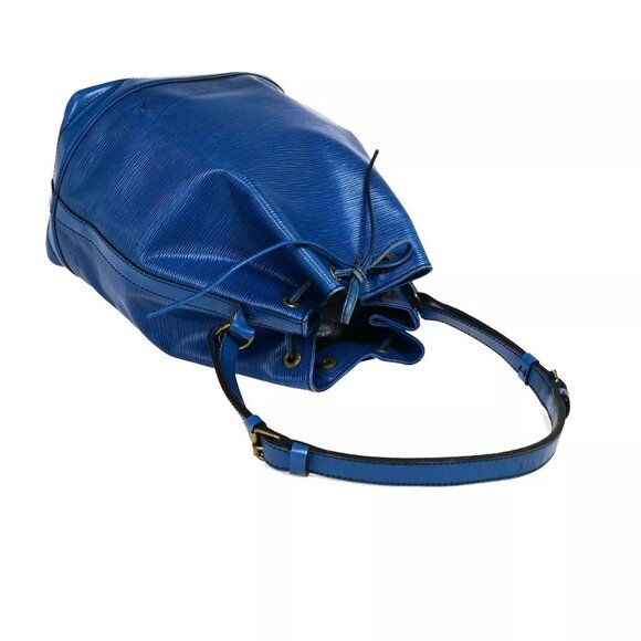 LOUIS VUITTON Noe GM Drawstring Shoulder Bag Epi Leather Blue - Picture 10 of 16